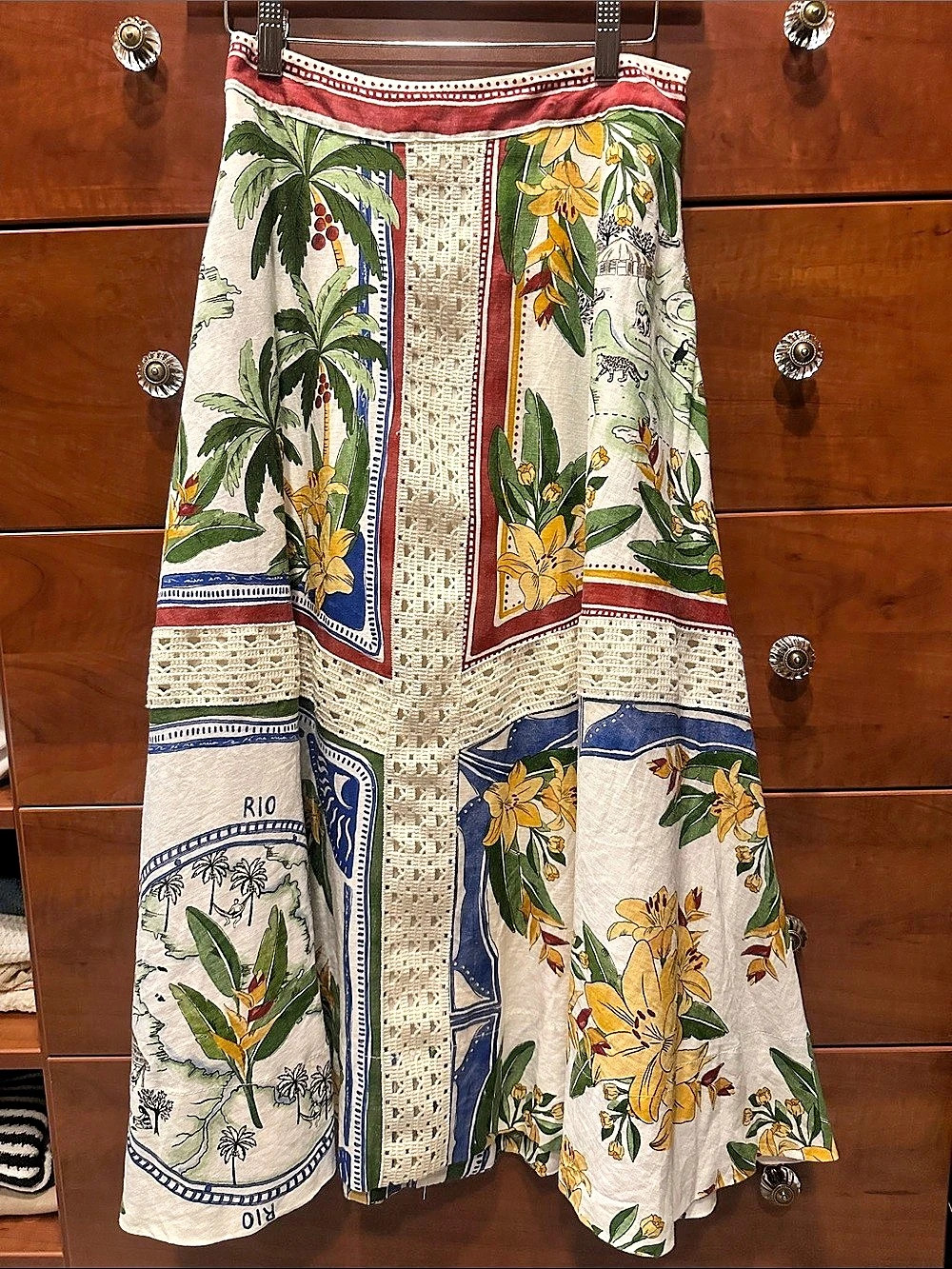 FARM Rio Floral Maxi Skirt in Multicolor
